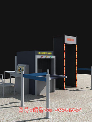 地铁安检机器3dmax模型