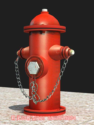 街道消防栓3dmax模型